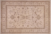 10x12 hand knotted Ziegler wool rug in beige and tan - Chic Ziegler Elsy