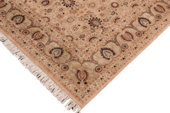 handmade Transitional New Asif Beige Green Hand Knotted RECTANGLE 100% WOOL area rug 8x10