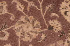handmade Traditional Kafkaz Brown Tan Hand Knotted RECTANGLE 100% WOOL area rug 6x9