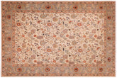 9x12 hand knotted Persian rug in ivory and green - Istanbul Sabine