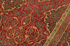 handmade Transitional Veg Dye Rust Green Hand Knotted RECTANGLE 100% WOOL area rug 9x12