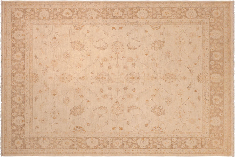 handmade Traditional Kafkaz Beige Brown Hand Knotted RECTANGLE 100% WOOL area rug 8x10