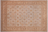 8x10 hand knotted Persian rug in blue and tan - Istanbul Sarai
