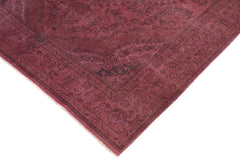 handmade Modern Vintage Purple Brown Hand Knotted RECTANGLE 100% WOOL area rug 7' x 10'