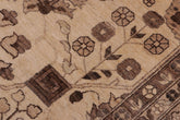 10x14 hand knotted geometric wool rug in tan and ivory - Tribal Ziegler Lilla