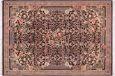 handmade Traditional Rasmi Romal Black Tan Hand Knotted RECTANGLE 100% WOOL area rug 10x14