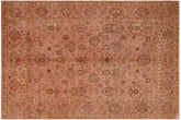 9x14 hand knotted Persian rug in dark tan - Istanbul Sung Tan