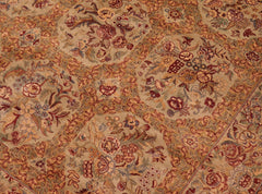 handmade Transitional Taupe Green Hand Knotted RECTANGLE 100% WOOL area rug 6x9