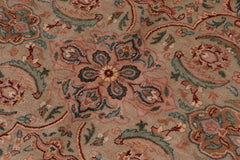 handmade Transitional Lt. Green Gray Hand Knotted RECTANGLE 100% WOOL area rug 8' x 10'