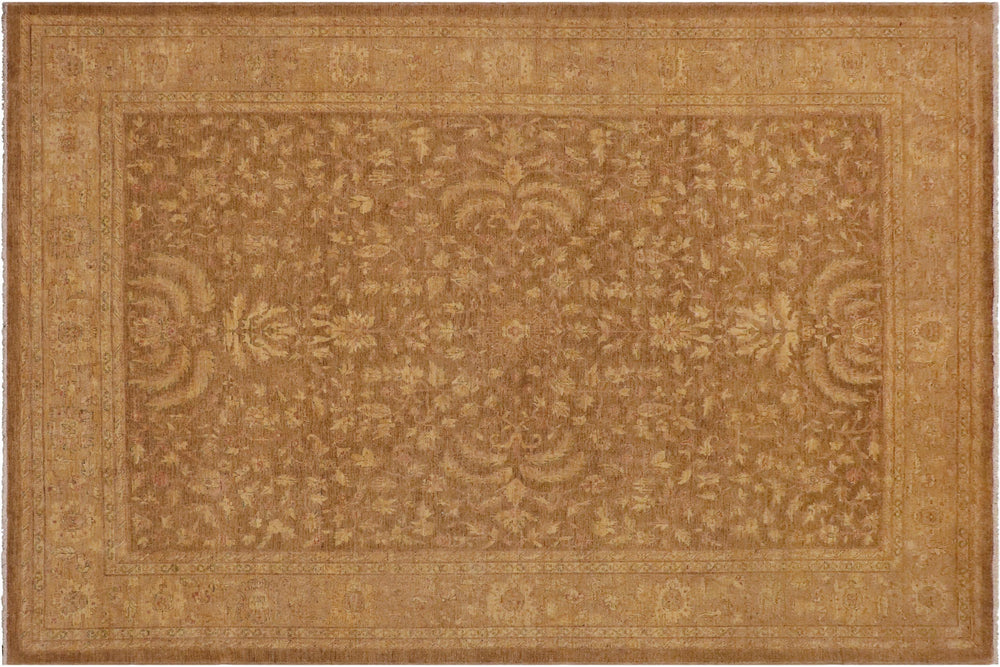 handmade Traditional Kafkaz Gold Tan Hand Knotted RECTANGLE 100% WOOL area rug 10x12