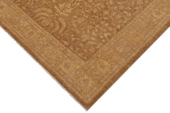 handmade Traditional Kafkaz Gold Tan Hand Knotted RECTANGLE 100% WOOL area rug 10x12