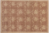 9x12 hand knotted modern wool rug in brown and tan - Eclectic Hermina