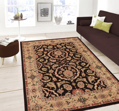 handmade Traditional Kafkaz Brown Tan Hand Knotted RECTANGLE 100% WOOL area rug 9x12