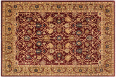 9x12 hand knotted Ziegler wool rug in beige - Bohemian Ziegler Celena Wine