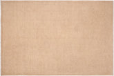 6x9 hand knotted modern wool rug in tan - Eclectic Lisha
