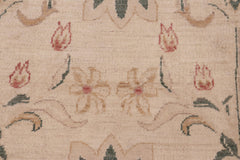 handmade Modern Kafkaz Tan Green Hand Knotted RECTANGLE 100% WOOL area rug 6' x 9'