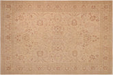10x13 hand knotted Ziegler wool rug in beige and brown - Bohemian Ziegler Odilia