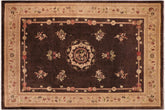 10x14 hand knotted Ziegler wool rug in brown and tan - Chic Ziegler Honey
