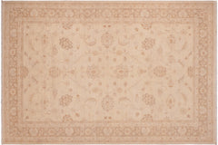 handmade Traditional Kafkaz Tan Brown Hand Knotted RECTANGLE 100% WOOL area rug 6x9