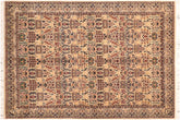 handmade Transitional Razia Beige Grey Hand Knotted RECTANGLE 100% WOOL area rug 6x9