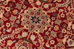 handmade Transitional Qaseem Bond Red Blue Hand Knotted RECTANGLE 100% WOOL area rug 6x9