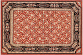 9x12 hand knotted transitional wool rug in rust and black - Bohemian Laronda