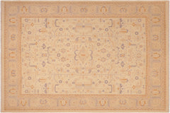 handmade Traditional Kafkaz Beige Lt. Gray Hand Knotted RECTANGLE 100% WOOL area rug 8x10