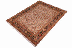 handmade Transitional Lt. Gray Brown Hand Knotted RECTANGLE 100% WOOL area rug 9x12