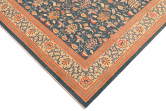 handmade Traditional Kafkaz Green Teal Hand Knotted RECTANGLE 100% WOOL area rug 8x10