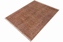 handmade Transitional Drk. Blue Lt. Green Hand Knotted RECTANGLE 100% WOOL area rug 9x12