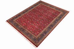 handmade Transitional Red Teal Hand Knotted RECTANGLE 100% WOOL area rug 9x12