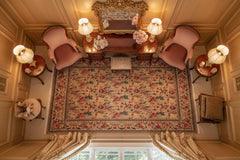 handmade Transitional Lt. Green Lt. Green Hand Knotted RECTANGLE 100% WOOL area rug 9x12