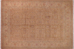 handmade Transitional Kafkaz Brown Lt. Tan Hand Knotted RECTANGLE 100% WOOL area rug 9x12