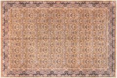 handmade Transitional Darbari Gold Gold Hand Knotted RECTANGLE 100% WOOL area rug 12x18