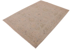 handmade Traditional Kafkaz Gray Beige Hand Knotted RECTANGLE 100% WOOL area rug 9' x 12'