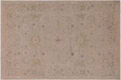 handmade Traditional Kafkaz Gray Beige Hand Knotted RECTANGLE 100% WOOL area rug 9' x 12'