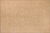 handmade Modern Kafkaz Brown Tan Hand Knotted RECTANGLE 100% WOOL area rug 10' x 14'