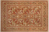 9x12 hand knotted Vegetable Dyed wool rug in gold - Eryn