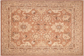 8x10 hand knotted Ziegler wool rug in brown and tan - Chic Ziegler January