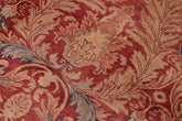 handmade Transitional Lahore Red Multi Hand Knotted RECTANGLE 100% WOOL area rug 10' x 13'