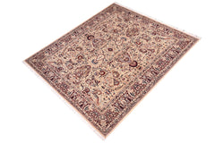 handmade Traditional Ivory Red Hand Knotted RECTANGLE 100% WOOL area rug 10x14