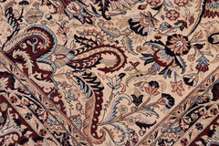 handmade Traditional Ivory Red Hand Knotted RECTANGLE 100% WOOL area rug 10x14