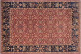 Istanbul Tiera Aubergine/Blue Wool Rug - 10'0'' x 14'0''