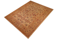 handmade Traditional Antique Gold Rust Hand Knotted RECTANGLE 100% WOOL area rug 9x12