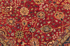 handmade Traditional Design Red Blue Hand Knotted RECTANGLE 100% WOOL area rug 6' x 9'