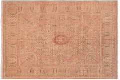 handmade Traditional Tajdar Tan Tan Hand Knotted RECTANGLE 100% WOOL area rug 8x9