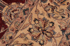 handmade Traditional Red Tan Hand Knotted RECTANGLE 100% WOOL area rug 9' x 12'