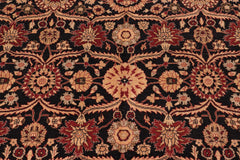 handmade Transitional Black Tan Hand Knotted RECTANGLE 100% WOOL area rug 8' x 10'