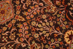 handmade Traditional Chocolate Lt. Gray Hand Knotted RECTANGLE 100% WOOL area rug 9' x 12'