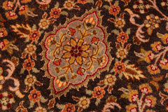 handmade Traditional Chocolate Lt. Gray Hand Knotted RECTANGLE 100% WOOL area rug 9' x 12'